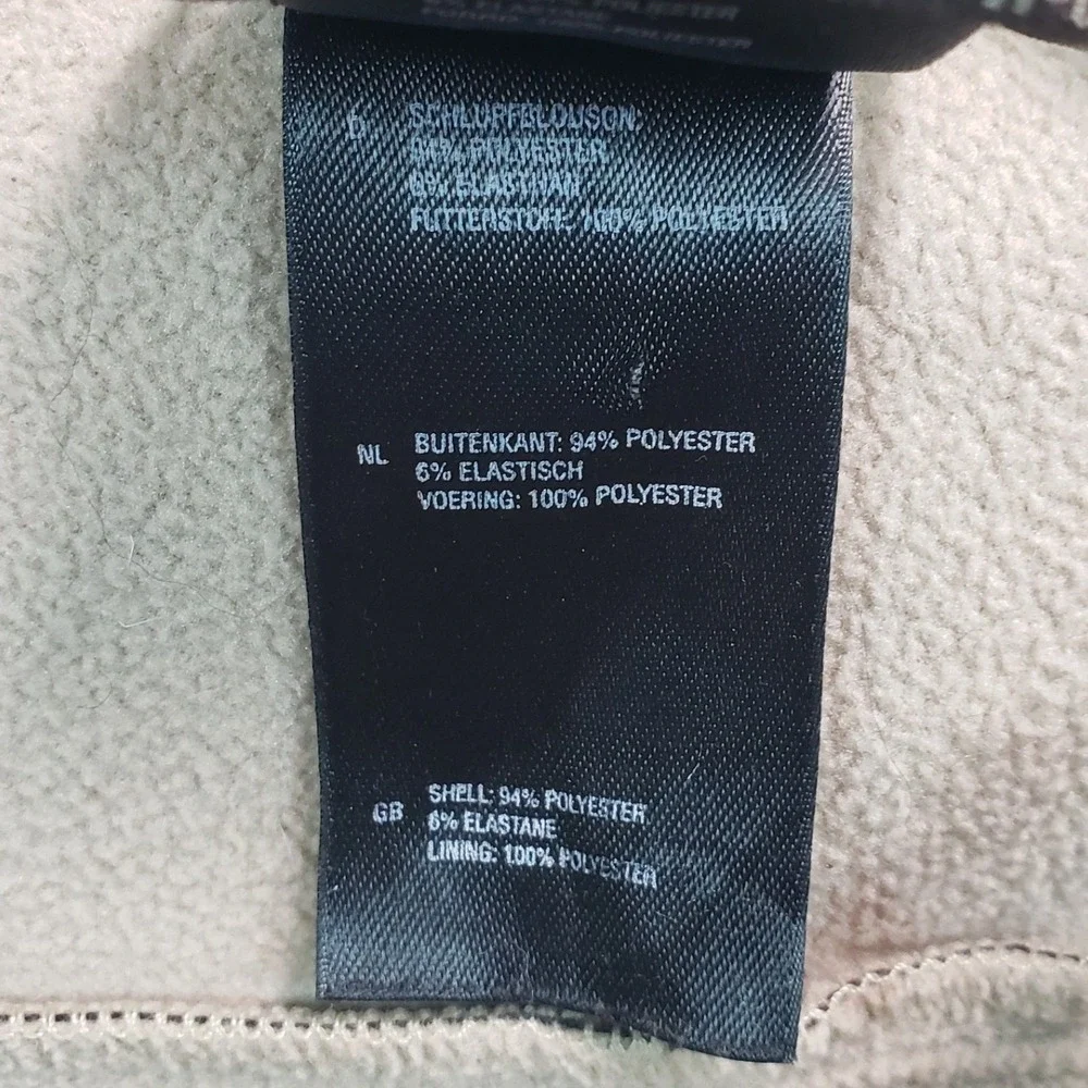 The North Face Mens L Softshell‎ Jacket Brown Full Zip Fleece Lined Outdoor